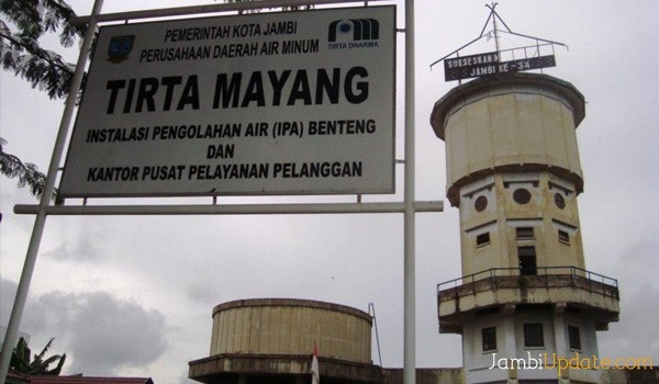 IPA milik PDAM Tirta Mayang di kawasan Benteng, Pasar Jambi