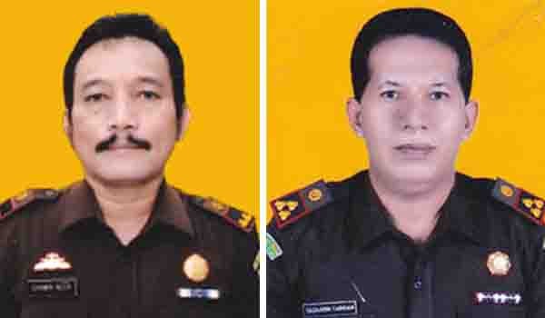 <b>Foto:</b> Dua Kejari Muara Bungo dan Kejari Jambi yang Dimutasi, (Dari Kanan),  M. Darwin Noor dan Sadaarih Tarigan