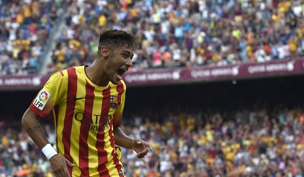 Striker FC Barcelona dan Real Madrid, Neymar Jr. Foto: AFP PHOTO