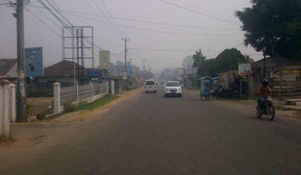 <b>Foto:</b> Kondisi Kabut di Jambi Kian Mengkhawatirkan