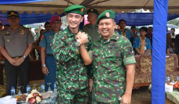 Bupati dan Danrem usai membuka pelaksanaan TMMD ke-93