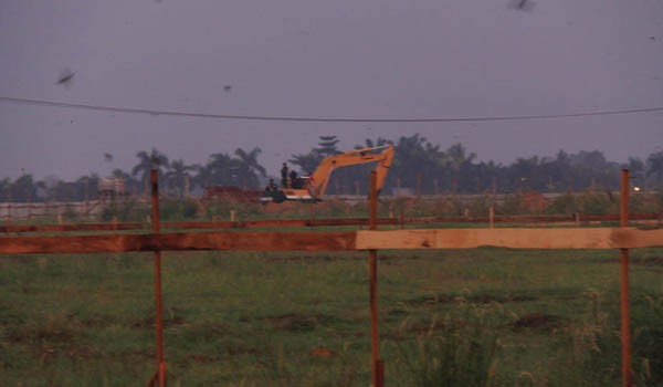 Lokasi baru Pasar Angso Duo di kawasan Pasar Jambi yang sudah mulai dikerjakan oleh pihak rekanan