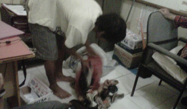 <b>Foto:</b> Pelaku pencurian sendal di Kualatungkal