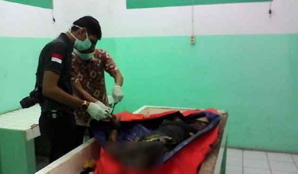 Mayat Ucok yang dibawa ke RSUD Raden Mataher Jambi beberapa waktu lalu