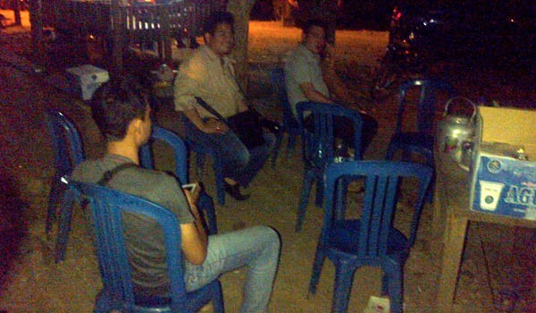 Personil yang berjaga ditempat kejadian perkara (TKP)