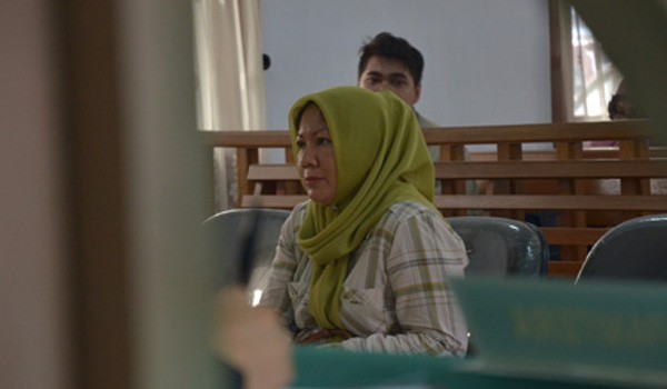 Wakil Ketua DPRD Batanghari Yuninnta Syahirsah saat menjadi saksi di Pengadilan Tipikor Jambi beberapa waktu lalu      