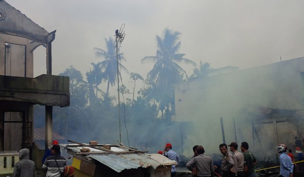 Kebakaran di kelurahan pakuan baru berhasil dipadamkan