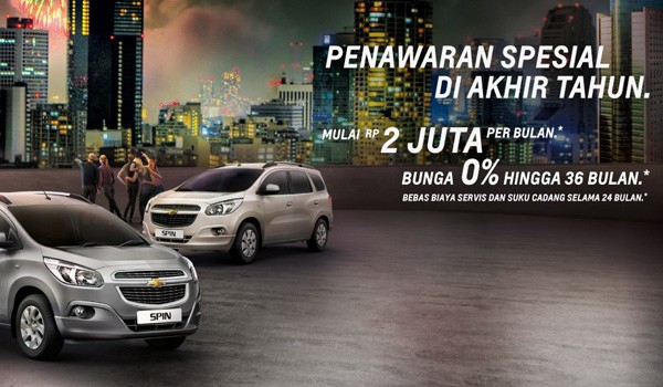 Chevrolet Spin menawarkan promo akhir tahun   