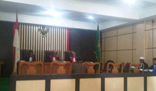 sidang lanjutan mantan Kepala Dinas Sosial Tenaga Kerja dan Tranmigrasi (Sosnakertras) Provinsi Jambi