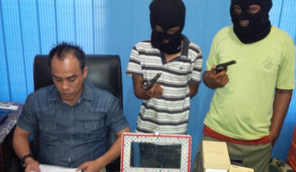 Dua pelakuCurat yang berhasil diamankan pihak kepolisian