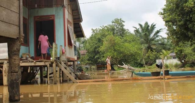 Banjir yang terjadi di Batanghari beberapa waktu lalu