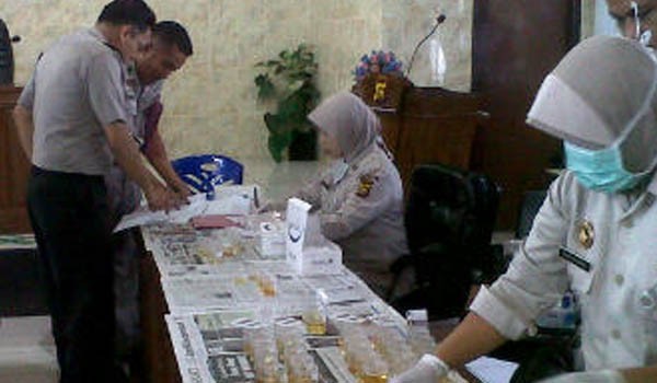 Tes urine Jajaran  Polres Muarabungo