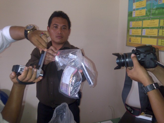 Barang bukti saat diamankan pihak polres batanghari