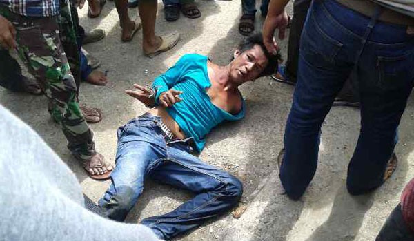 Jambret yang tertangkap oleh warga 