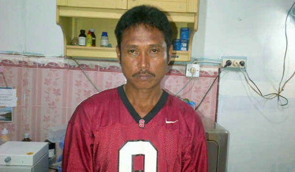 <b>Foto:</b> Landong saat tertangkap pihak ke Polisian Tanjabtim