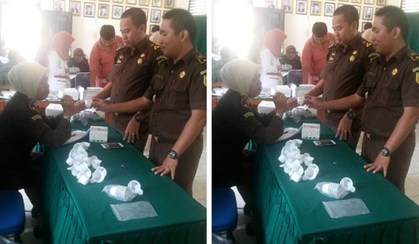 Tes urine Kejari Muarabulian