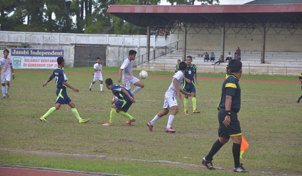 Pertandingan antara Kota Jambi versus Muaro Jambi beberapa waktu lalu   