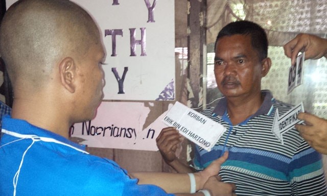 Rekontruksi pembunuhan erik