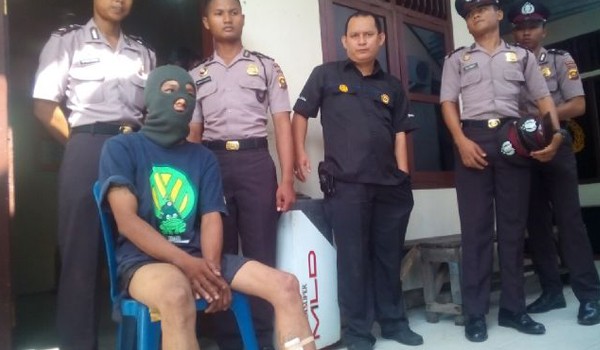 Pelaku pencurian sepeda motor yang berhasil diamankan Polisi