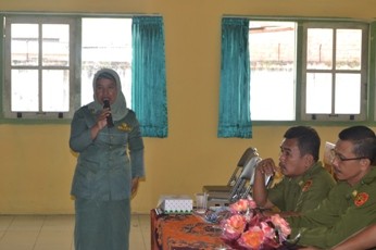 Nurkisma, saat sosialisasi Guru Favorit Jambi Ekspres di Batanghari