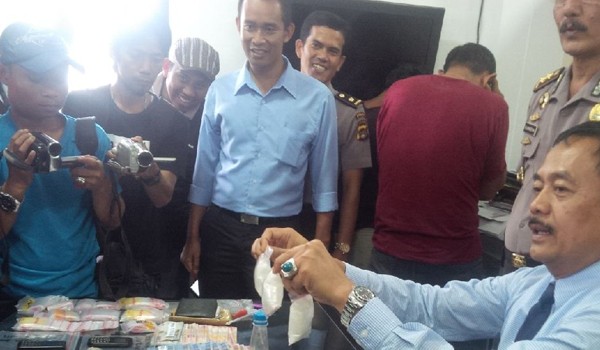 Barang bukti Narkoba yang di amankan Polda Jambi
