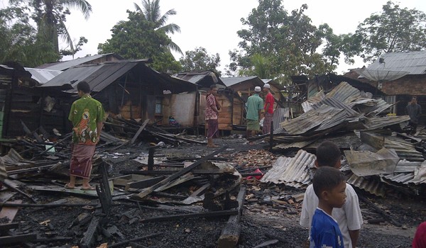 Kebakaran di pondok pesantren Zulhijjah dikelurahan berantai Muarabulian