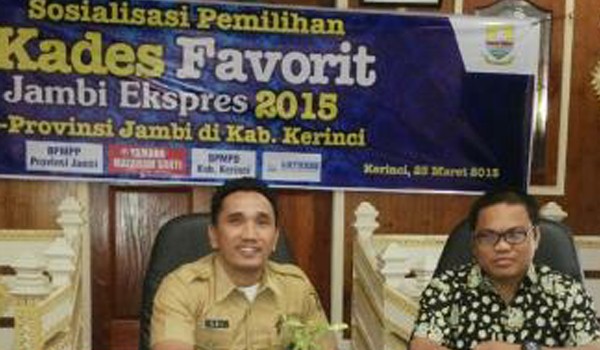 Sosialisasi Kades Favorit Jambi Ekspress di Kab. Kerinci