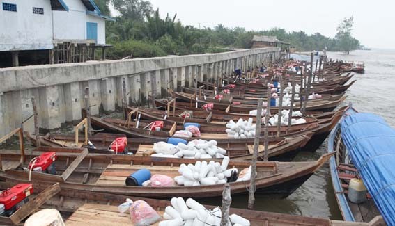 Ilustrasi pompong di Tanjab Timur