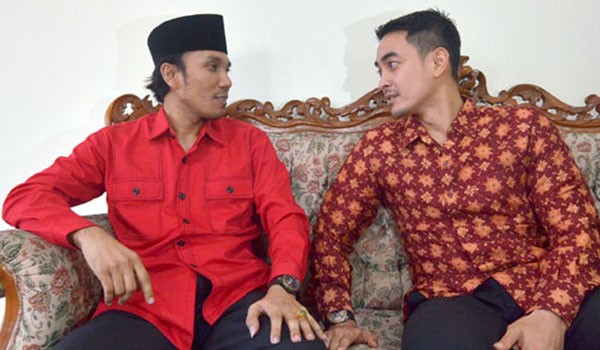 Zola dan Edi saat melakukan pertemuan di PDIP   