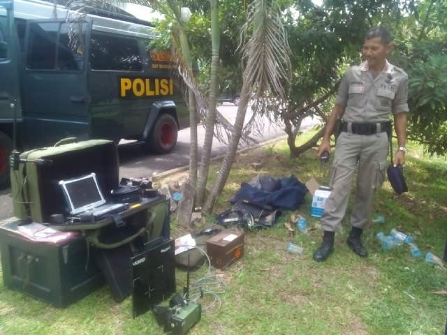 Perlatan canggih yang digunakan oleh tim gegana Polda Jambi