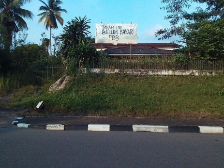 Salah satu lokasi yang belum membayar PBB dalam Kota Jambi.