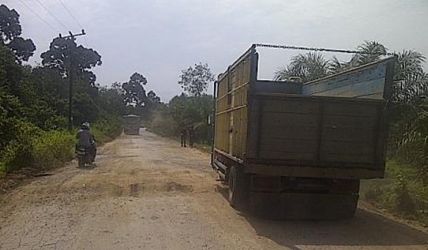 Salah satu jalan desa dikecamatan 3 desa