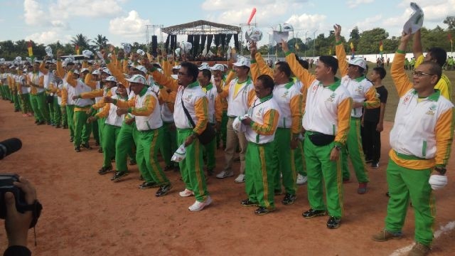 Devile kontingen di Porprov Jambi XXI Batanghari