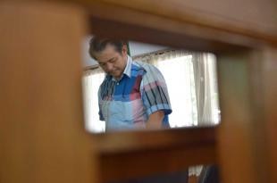 Mukhtar Muiz saat menjalani persidangan di Pengadilan Tipikor Jambi 