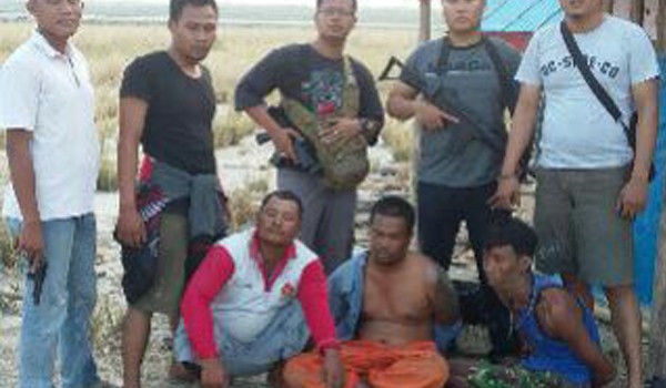 Pelaku pembunuh Sahroni yang tertangkap pihak kepolisian Lampung Timur