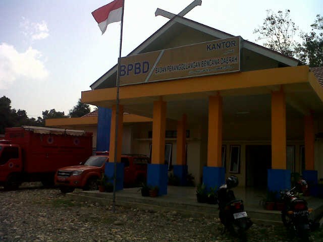 Kantor BPBD Merangin terlihat sepi