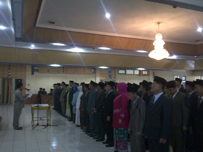 Suasana reshuffle yang dipimpin Sekda Batanghari, M Fhadil Arif 