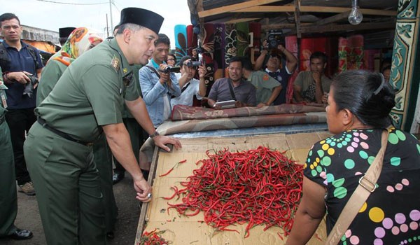 Walikota Jambi SY Fasha Sidak ke Pasar Angso Duo