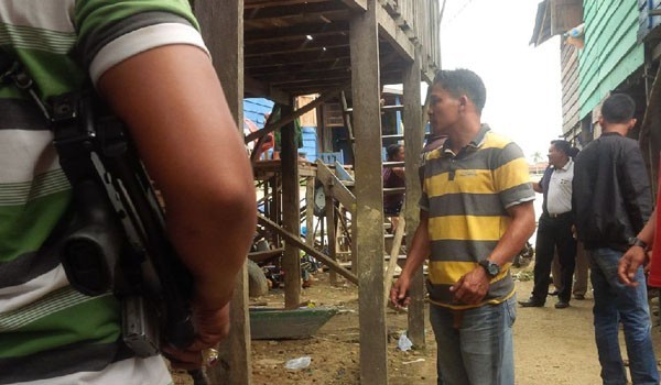 Penggrebekan yang dilakukan polisi di Pulau Pandan