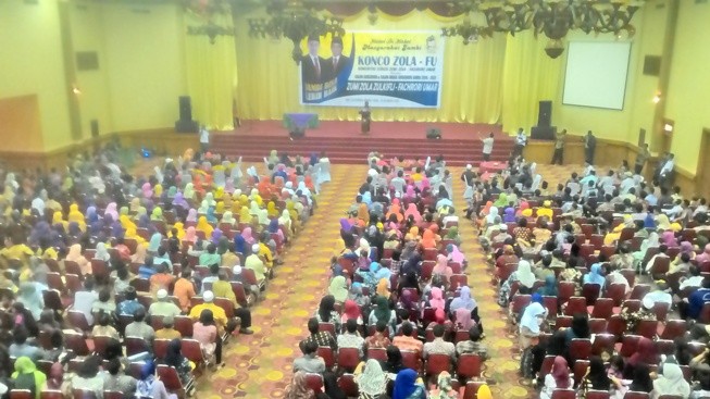 Deklarasi Tim Sayap Konco Zola, di Ratu Convention  Centre (RCC) Sabtu (15/8).