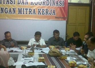 Rapat fasilitasi dan koordinasi dengan mitra kerja di Banwaslu Provinsi Jambi pagi ini (19/8).