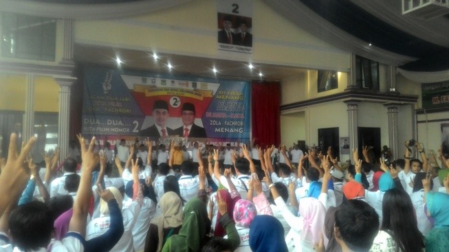 Pelantikan Tim Sukses Zola-Fachrori di Mendalo Darat, Jaluko, Muaro Jambi