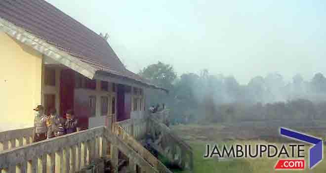 Kebakaran lahan yang terjadi diwilayah Kabupaten Batanghari.