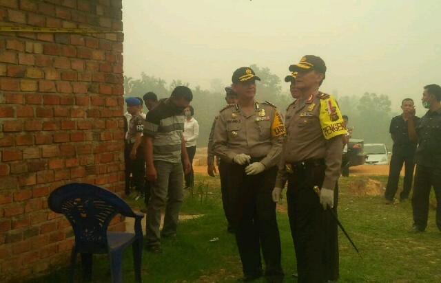 Kapolda Jambi, Brigjen Pol Lutfi Lubihanto, turun ke lokasi penangkapan barang bukti Narkotika.