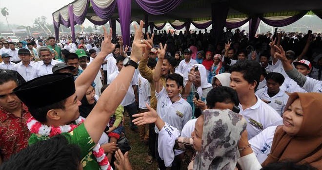 Sambutan saat pengukuhan Tim Meranti II Renah Pamenang Merangin beberapa waktu lalau.