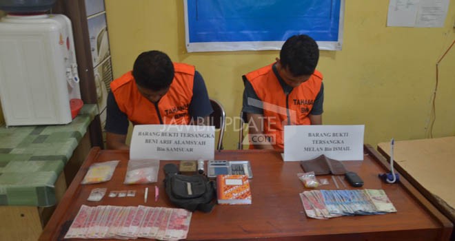 BNNP Jambi, meringkus dua bandar narkoba jenis sabu-sabu.