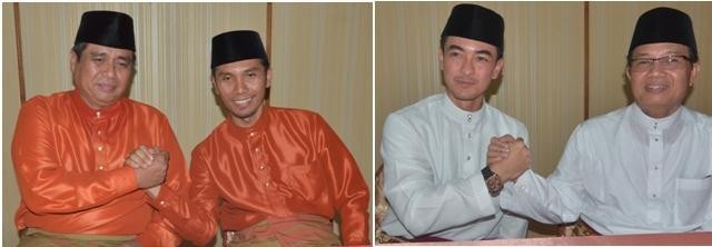 Pasangan calon gubernur dan wakil gubernur Jambi HBA-EP dan ZZ-FU