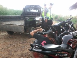 Kendaraan yang diamankan polisi