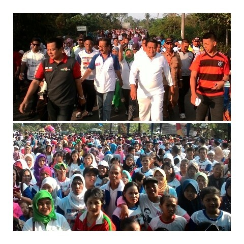 Jalan santai HBA di Maro Sebo, Muaro Jambi