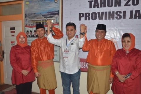 Pasangan Calon Gubernur dan Wakil Gubernur Jambi HBA dan Edi Purwanto